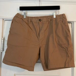 Men’s Chubbies Shorts. 7” inseam. Tan in color. Size XL